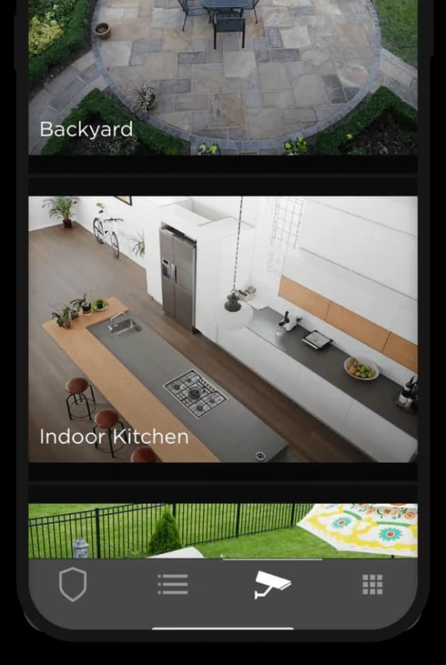 Smart homes management app, screen 2