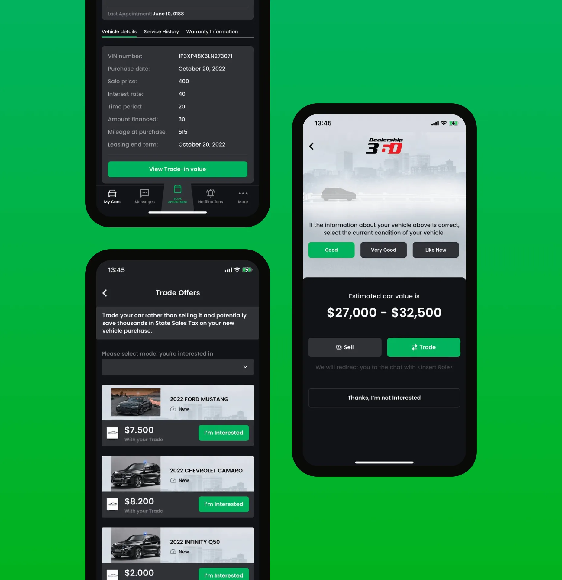 Mobile application for the dealership customers